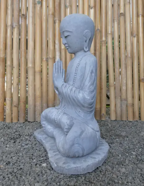 Product image 7 of the product “Lokesh - Seated Monk no hair, 64 cm H | cast stone ”